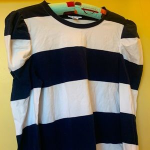 Charter Club Striped Long Sleeve Small Shirt